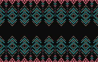 ethnique abstrait ikat art. aztèque ornement imprimer. géométrique ethnique modèle sans couture Couleur Oriental. conception pour Contexte ,rideau, tapis, fond d'écran, vêtements, emballage, batique, vecteur illustration.