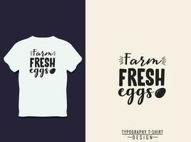 nourriture et cuisine typographie t chemise conception vecteur