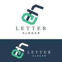 minimal initiale fg lettre logo, moderne et luxe icône vecteur modèle élément