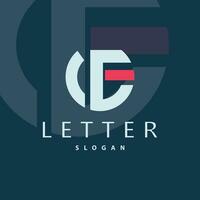 minimal initiale fg lettre logo, moderne et luxe icône vecteur modèle élément