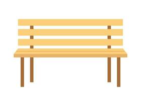 banc pour Extérieur sièges. marron en bois banc. vecteur illustration