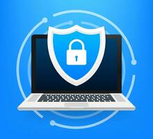 Les données protection, confidentialité, et l'Internet Sécurité vecteur illustration
