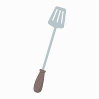 spatule friture nourriture plat conception vecteur illustration.