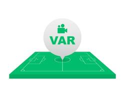 football, Football var système sur le la télé écran vecteur