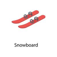 concepts de snowboard tendance vecteur