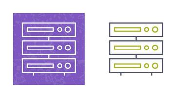 icône de vecteur de serveur unique