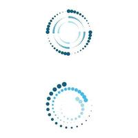 Points de cercle de demi-teintes vector illustration design