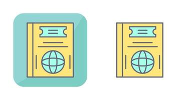 icône de vecteur de passeport