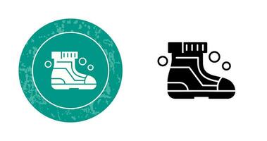 icône de vecteur de chaussures de ski