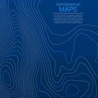 mopographique carte. le stylisé la taille de le topographique contour dans lignes et contours. vecteur illustration.