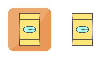 icône de vecteur de paquets de café