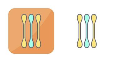 icône de vecteur de coton-tige