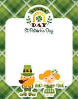 Le jour de la Saint-Patrick. Illustration de plat Vector