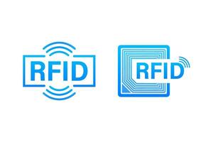 rfid radio la fréquence identification. La technologie concept. numérique technologie. vecteur Stock illustration