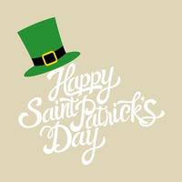 texte de la saint patrick vecteur