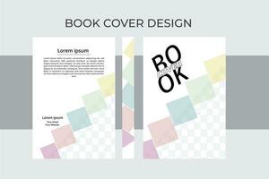moderne livre couverture conception modèle. vecteur