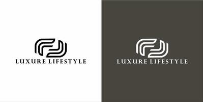 logo conception par conception équipe pour luxe mode de vie vecteur