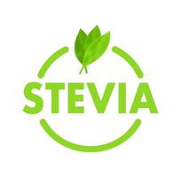 plat icône stevia sur blanc Contexte. vecteur logo. logo symbole.