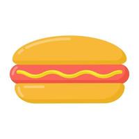sandwich au hot dog vecteur