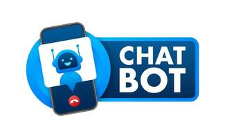 robot icône. bot signe conception. chatbot symbole concept. voix soutien un service robot. en ligne soutien robot. vecteur illustration