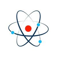 atome icône vecteur, atome symboles sur blanc Contexte vecteur