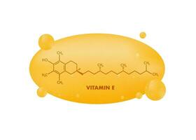 molécule tocophérol. vitamine e. icône pour médical conception vecteur