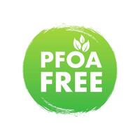 pfoa gratuit vert icône badge. vecteur Stock illustration.