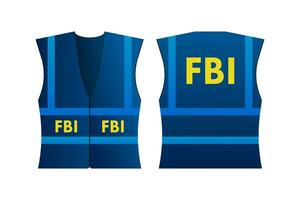 FBI badge. FBI agent identifiant. policier badge. vecteur Stock illustration