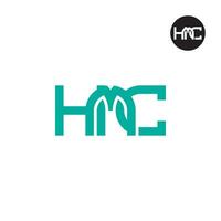 lettre hmc monogramme logo conception vecteur