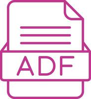 adf fichier format vecteur icône