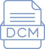 dcm fichier format vecteur icône