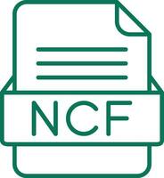 ncf fichier format vecteur icône