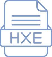 hex fichier format vecteur icône