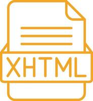 xhtml fichier format vecteur icône