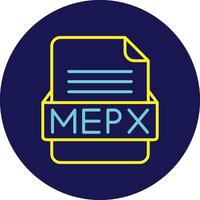 mepx fichier format vecteur icône