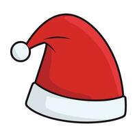 gratuit Père Noël chapeau vecteur clipart, Noël chapeau illustration