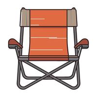 camping chaise clipart vecteur illustration