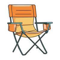 camping chaise clipart vecteur illustration