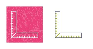 icône de vecteur de règle carrée