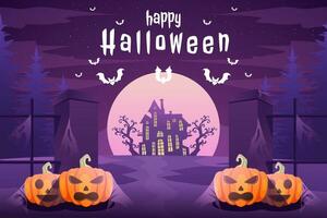 pente vecteur content Halloween Contexte illustration