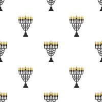 illustration sur le thème grand motif coloré menorah vecteur