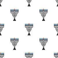 illustration sur le thème grand motif coloré menorah vecteur