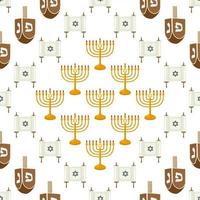 illustration sur le thème grand motif coloré menorah vecteur