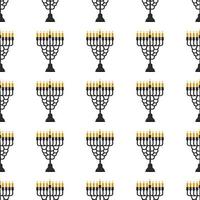 illustration sur le thème grand motif coloré menorah vecteur