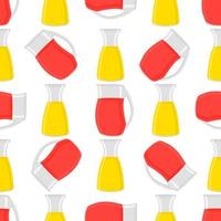 illustration sur le thème grande limonade colorée dans une cruche en verre vecteur