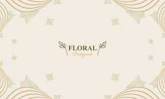 floral Contexte avec abstrait Naturel forme, feuille et floral ornement dans doux pastel Couleur style vecteur