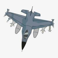 le F 16 combat faucon est une contemporain combat avion, et cette vecteur image est adapté pour utilisation dans impressions, affiches, et illustrations.