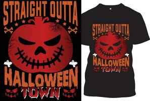 vecteur de conception de t-shirt halloween