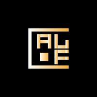 alf lettre logo vecteur conception, alf Facile et moderne logo. alf luxueux alphabet conception