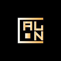 aln lettre logo vecteur conception, aln Facile et moderne logo. aln luxueux alphabet conception